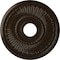Ekena Millwork Melonie Ceiling Medallion (Fits Canopies up to 6 3/8"), Hnd-Painted Bronze, 16"OD x 3 5/8"ID x 3/4"P CM16MLBZS - alternate 1